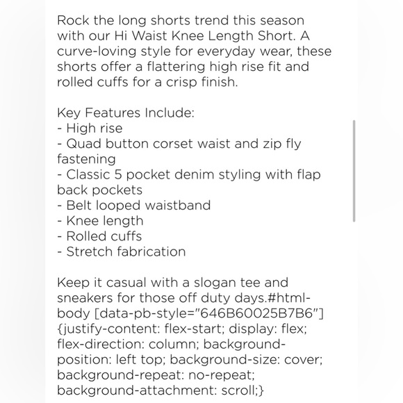 City Chic Super High Waist Knee Length
Short - black SZ 16 - Picture 11 of 11